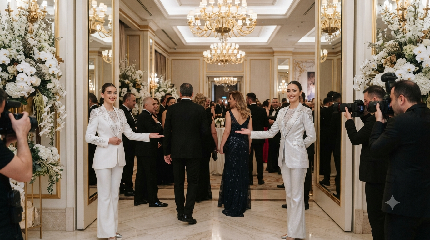 Karşılama dansı ile profesyonel etkinlik girişi