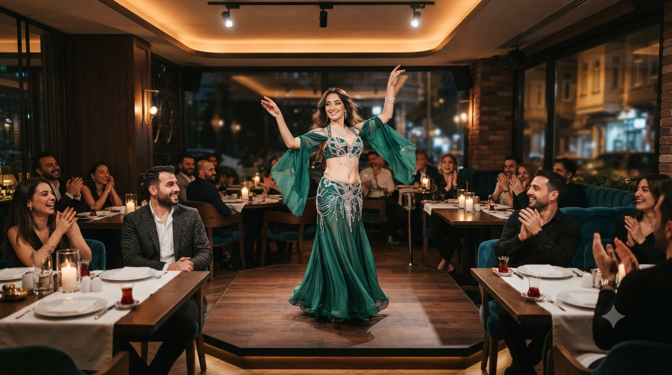 Kadıköy dansöz çağırma için özel davette sahne gösterisi düzeni